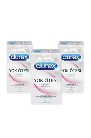 Prezervatif Yok Ötesi Ekstra Zevk 10lu Paket 3lü Set