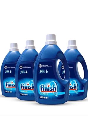 Finish Klasik Jel 4x1300 ml Bulaşık Makinesi Deterjanı