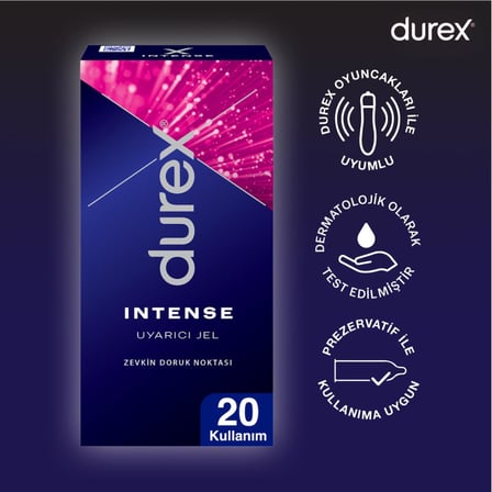 Durex Yok Ötesi Ultra Kaygan İnce Prezervatif 30'lu + Durex Intense Uyarıcı Jel 10ml
