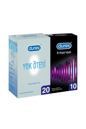 Durex Yok Ötesi Extra His 20'li + Intense 10'lu Prezervatif
