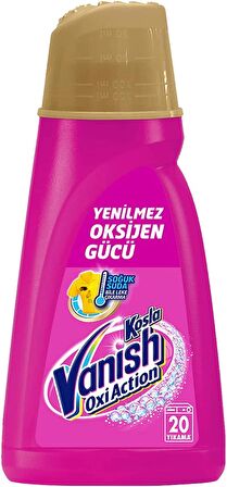 Vanish Leke Çıkarıcı Sıvı Gold Pembe 20 Yıkama, 1 Litre x 2 Adet