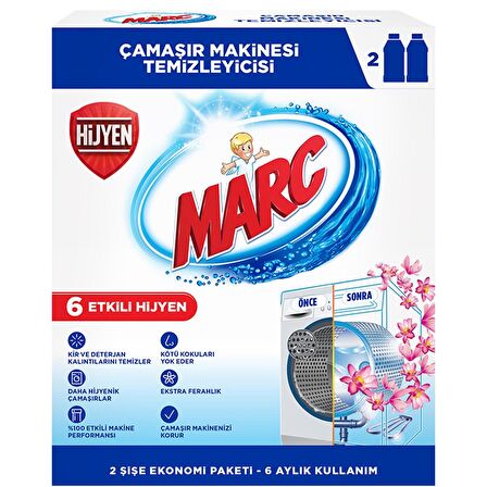 Marc 6x250 ml Sıvı Çamaşır Makinesi Temizleyici