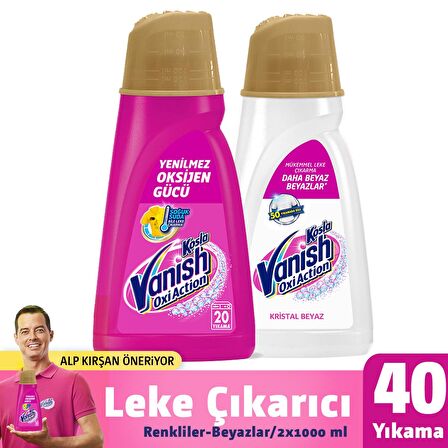 Vanish Karma Renkler İçin Sıvı Deterjan 2x1 lt 40 Yıkama 