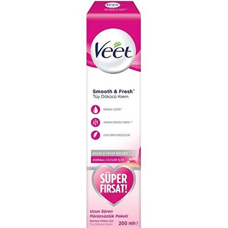 Veet Normal Ciltler İçin Tüy Dökücü Krem 200 ml