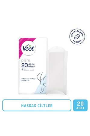 Pure Bacak Ve Vücut Ağda Bandı 20'li