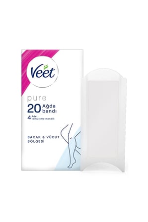 Pure Bacak Ve Vücut Ağda Bandı 20'li