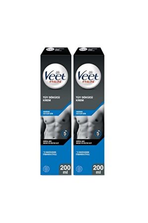 Veet Men Erkeklere Özel Tüy Dökücü Krem Hassas Ciltler 200ml x2