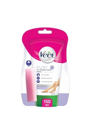 Pure Duşta Tüy Dökücü Krem Normal Ciltler 150 ml, Amonyaksız Ferah Koku, Daha Saf Formül