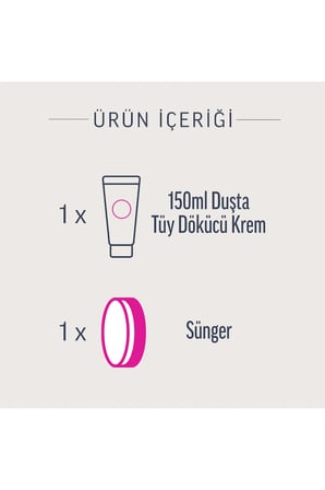 Pure Duşta Tüy Dökücü Krem Normal Ciltler 150ml + Pure Hipoalerjenik Yüz Bölgesi Ağda Bandı 20'li