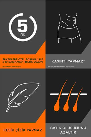 Men Tüy Dökücü Krem Normal Ciltler İçin 200 ml + Özel Bölgeler İçin Tüy Dökücü Krem Seti 100&50 ml