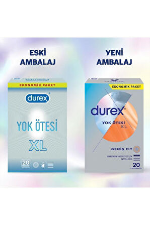 Durex Yok Ötesi XL İnce Prezervatif 40'lı (20'li x 2 Adet)