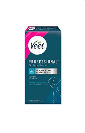 Veet Professional Bacak ve Vücut Bölgesi Sir Ağda Bandı 40'lı