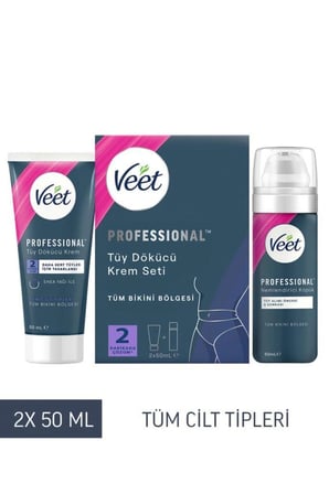 Professional Bikini Bölgesi Tüy Dökücü Krem Seti 50Ml+50ml