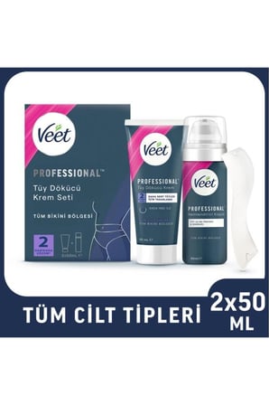 Professional Bikini Tüy Dökücü Krem + Yüz Ağda Bandı 20’li + Mucizevi Yağ Seti