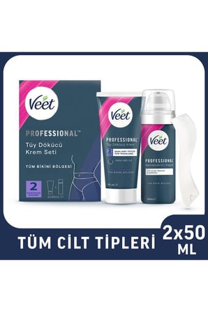 Professional Bikini Tüy Dökücü Krem + Yüz Ağda Bandı 20’li + Mucizevi Yağ Seti