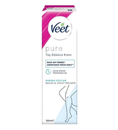 Veet Pure Tüy Dökücü Krem 100 ml - Hassas Ciltler