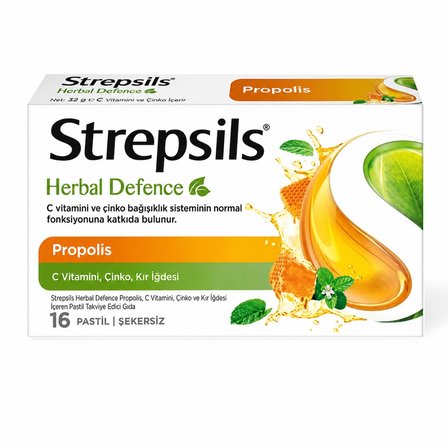 Strepsils Herbal Defence Propolis Pastil 16'lı