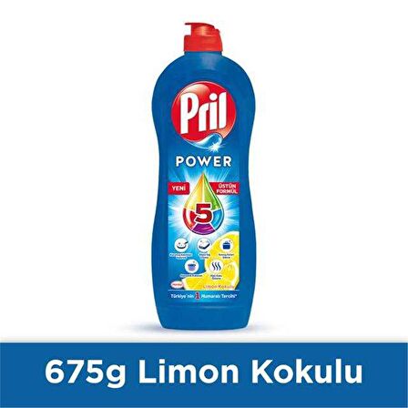 Pril Power 5 Sıvı Elde Yıkama Deterjanı 675 gr 