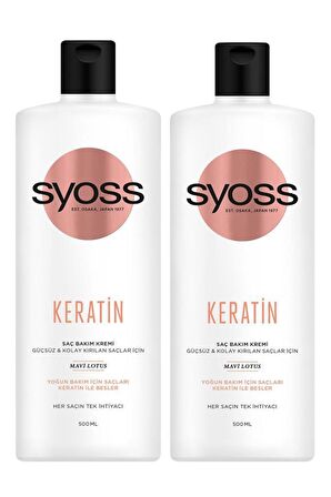 Syoss 2'li Keratin Mükemmelliği Saç Kremi 500 ml 