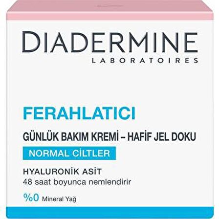 DIADERMINE Ferahlatıcı Derinlemesine Bakım Kremi 50 Ml. (Karma ve Yağlı Ciltler Hyaluran Gliserin)