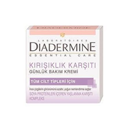 DIADERMINE Kırışıklık Karşıtı Günlük Bakım Kremi  50 Ml. (Tüm Ciltler-Soya Proteinli)