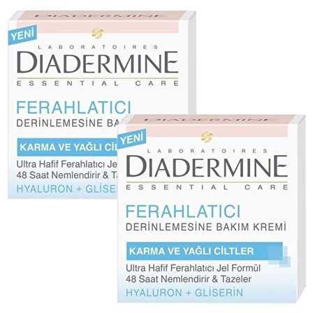 Diadermine Nemlendirici Yağlı Cilt için  Vücut Kremi 2x50 ml 