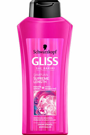 Gliss Şampuan 500 Ml Supreme Length Zarar Görmüş Uzun Saçlar