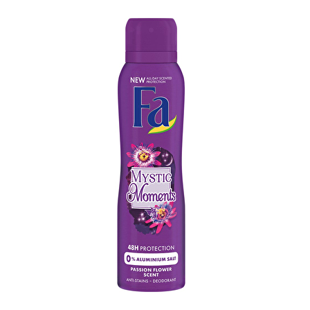 Fa Mystic Moments Pudrasız Leke Yapmayan Kadın Sprey Deodorant 150 ml