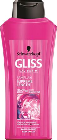 Gliss Şampuan 500 Ml Supreme Length Zarar Görmüş Uzun Saçlar