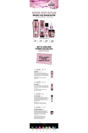 Schwarzkopf Gliss Serum Deep Repair Saç Bakım Kremi 360 ml