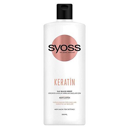 Syoss Keratin Besleyici Zayıf Saçlar İçin Keratinli Saç Kremi 500 ml