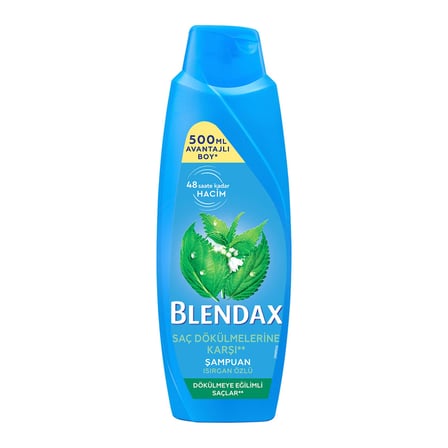 Blendax Dökülmeye Eğilimli Saçlar İçin Isırgan Özlü Şampuan 500 ml 4 lü