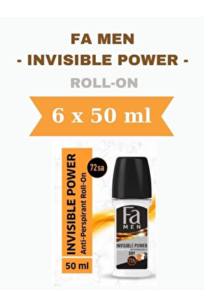 Men Roll-on Invisible Power 6x50 Ml