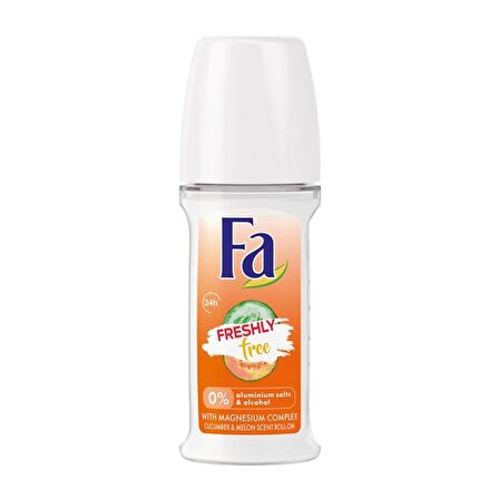 Fa Roll-On Deodorant Freshly Free 50ml Melon & Cucumber