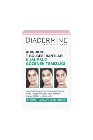 Diadermine Arındırıcı T Bölgesi Bantları 6 Adet