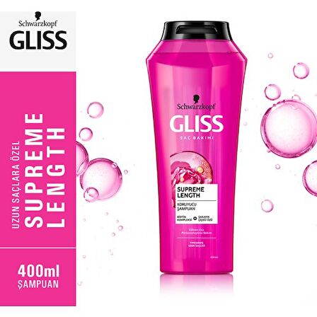 Gliss  Supreme Length Uzun Saçlara Özel Şampuan 400 ML