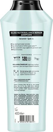 Gliss Nutribalance Repair Saç Dökülmesine Karşı Şampuan 400 ML