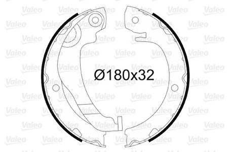 Toyota Arka Fren Balatası Pabuc Toyota Verso 04-09 Yarıs 03-05 Splash 08-> Suzukı Swift III 06-> Citroen C1 - Valeo 564183