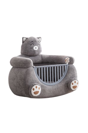 Beşik, Kedi Peluş Kumaşlı Hayvan Figürlü Beşik