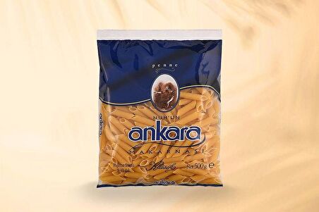 Ankara Kalem (PENNE) Makarna 500Gr x 20 Adet