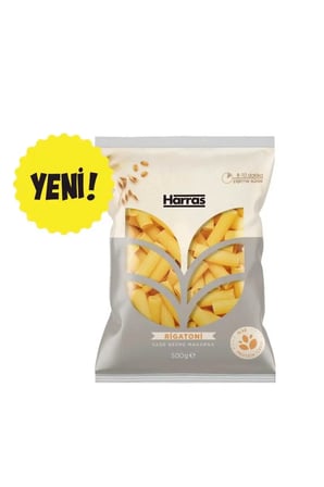 Rigatoni Makarna Durum Buğdayı İrmiği %12 Protein Değerli İri Kesme 5 x 500 gr (2.5 KG)
