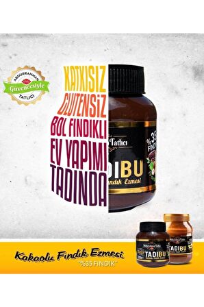 Abdurrahman Tatlıcı Tadıbu Bitter Kakaolu Fındık Ezmesi 330 Gr X 6 Adet