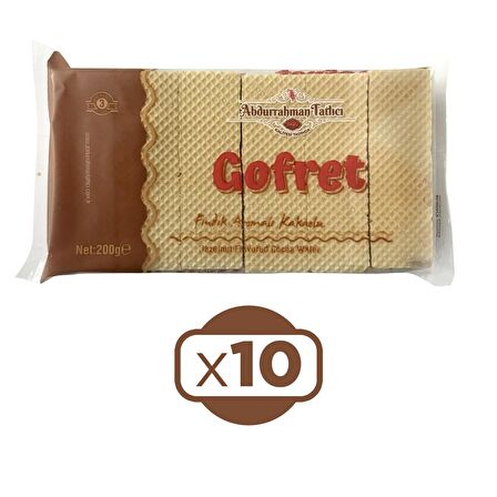 Gofret Kakaolu 200 gr x 10 Adet