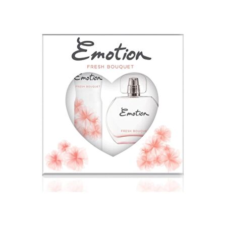 Emotion Fresh Bouquet EDT Meyvemsi Kadın Parfüm 50 ml & Emotion Fresh Bouquet Deodorant 150 ml 