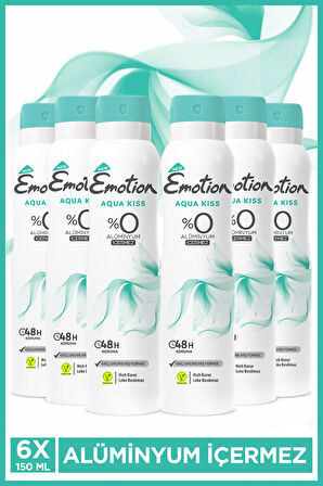 Aqua Kiss Kadın Deodorant 6x150ml