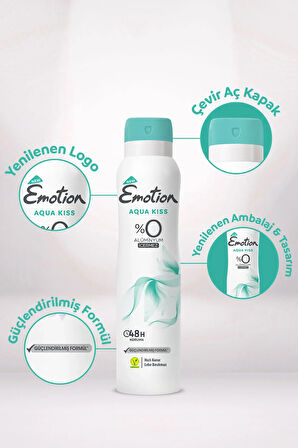 Aqua Kiss Kadın Deodorant 6x150ml
