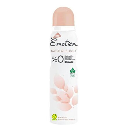 EMOTİON DEODORANT NATURAL BLOOM 150 ML X 6 ADET