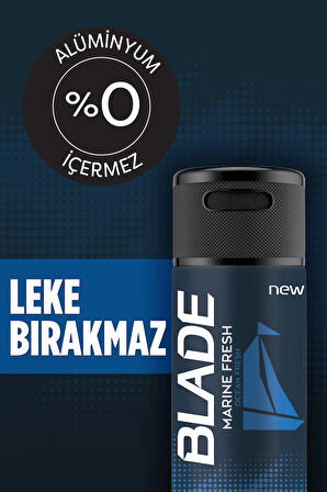 Privacy Men Limited Edt 50 Ml&Blade Green Dream,MarineFresh,Self Confidence Erkek Deodorant  3x150Ml
