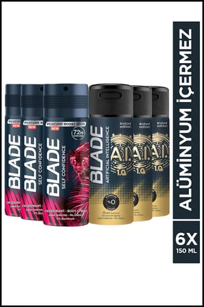 Blade İkili Etki – Fresh & Confidence 6x150 ml