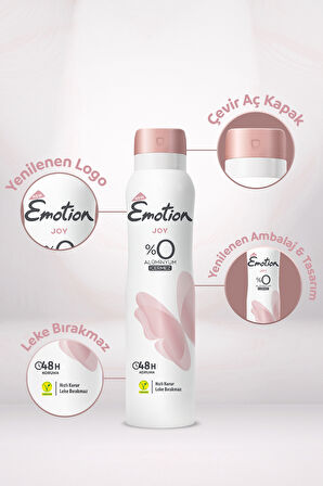 Emotion Joy Kadın Deodorant 3x150 Ml